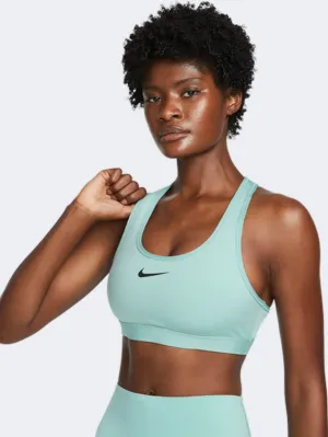 Nike Swoosh Med Women Training Bra Mineral/ Black