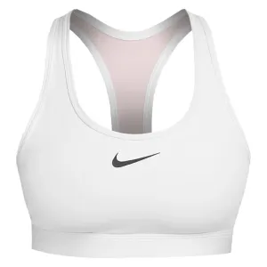 Nike Women's Swoosh Medium Support Sports Bra - White