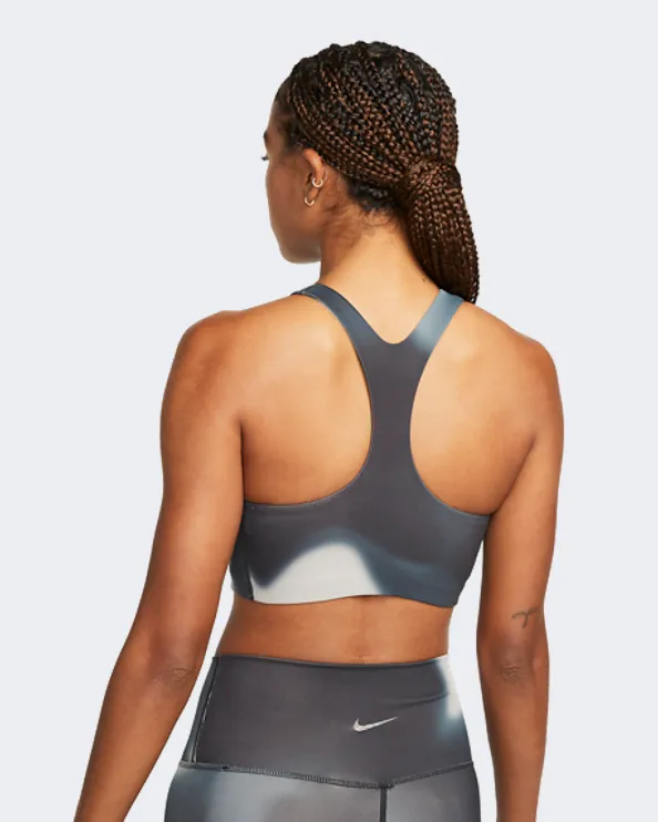 Nike Yoga Dri-Fit Swoosh Women Training Bra Dark Smoke Grey