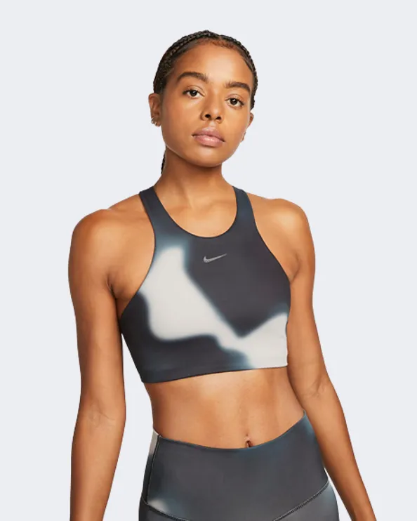 Nike Yoga Dri-Fit Swoosh Women Training Bra Dark Smoke Grey