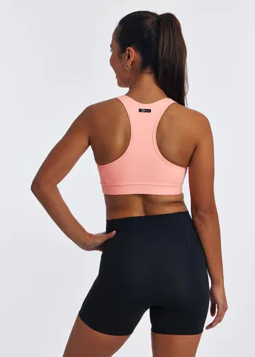 Oiselle | Double Breasted Bra | Women's | Fast Pink