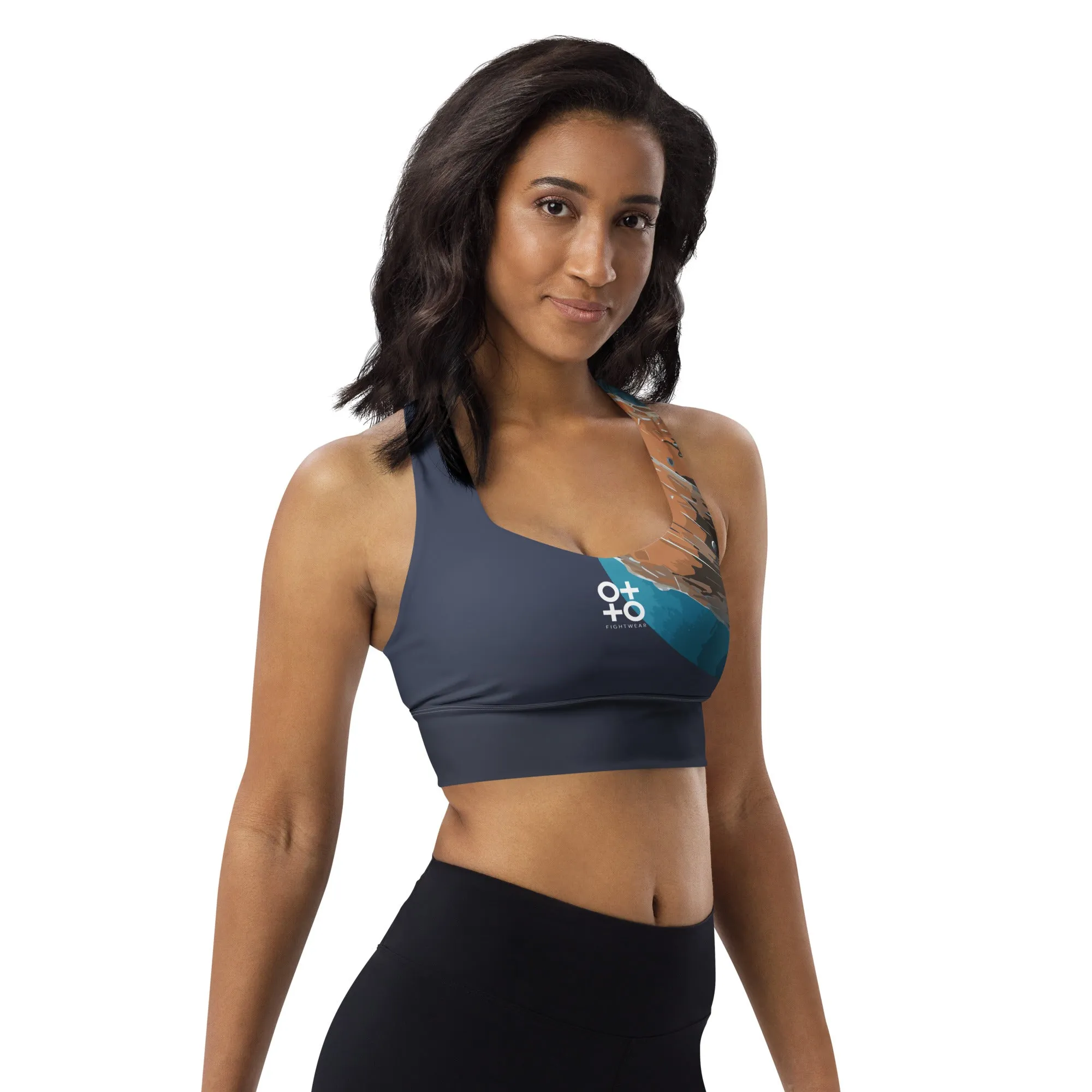 Outer Space Longline Sports Bra