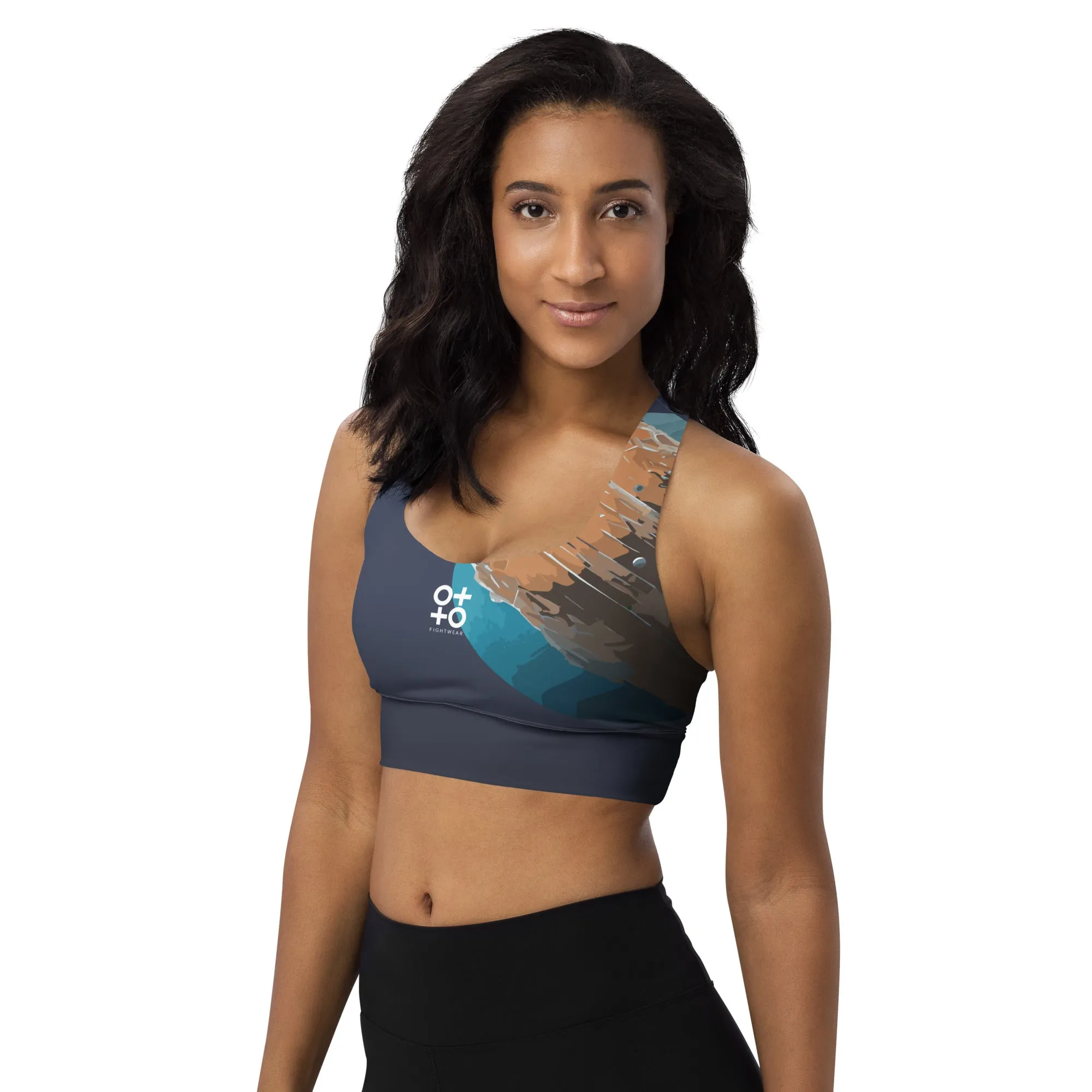 Outer Space Longline Sports Bra