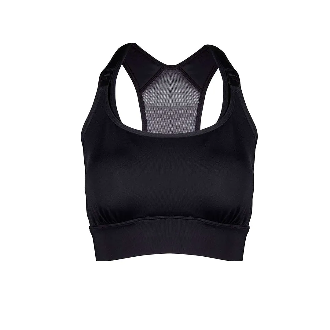 Outlet - Belly Bandit Nursing Sports Bra - Black