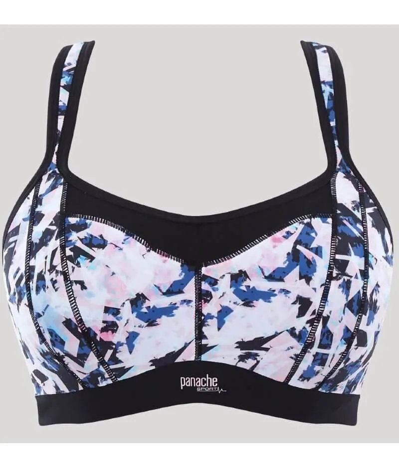 Panache Sport Power Underwired Racerback Sports Bra - Tie Dye Geo