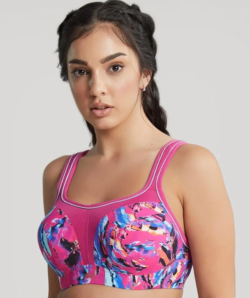 Panache Sport Power Underwired Sports Bra - Abstract Orchid