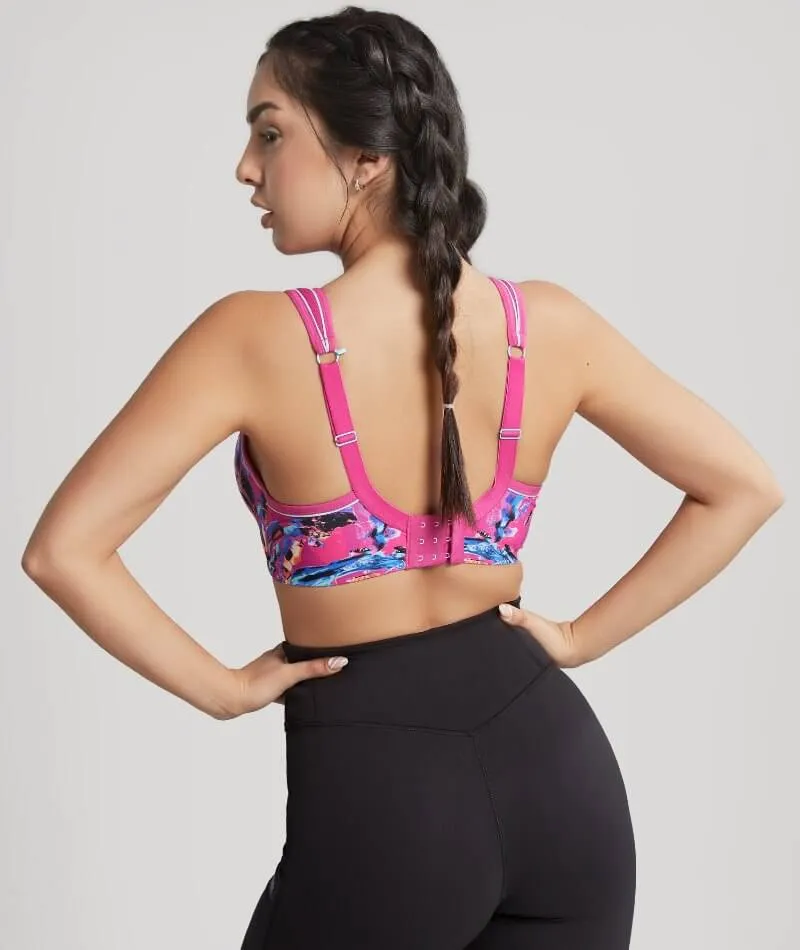 Panache Sport Power Underwired Sports Bra - Abstract Orchid