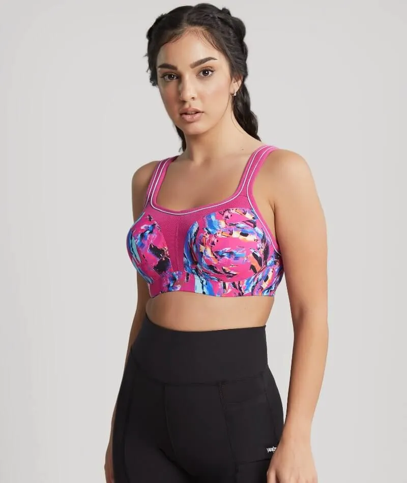 Panache Sport Power Underwired Sports Bra - Abstract Orchid