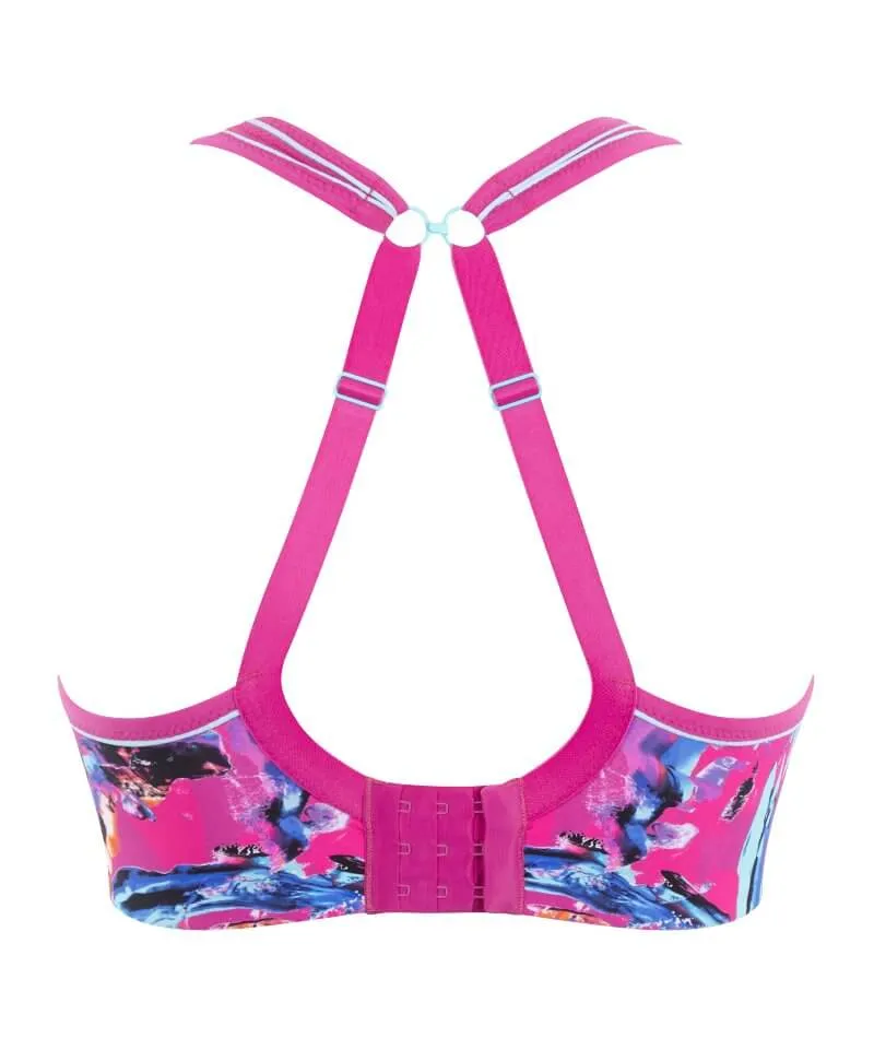 Panache Sport Power Underwired Sports Bra - Abstract Orchid