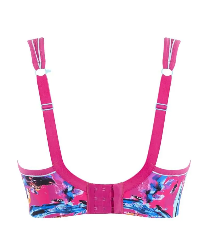 Panache Sport Power Underwired Sports Bra - Abstract Orchid