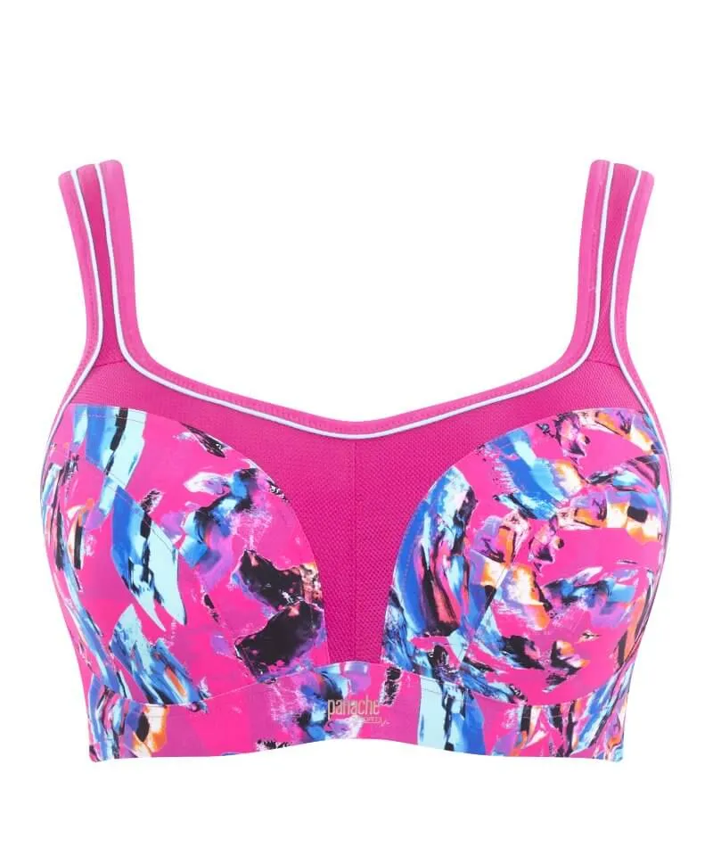 Panache Sport Power Underwired Sports Bra - Abstract Orchid