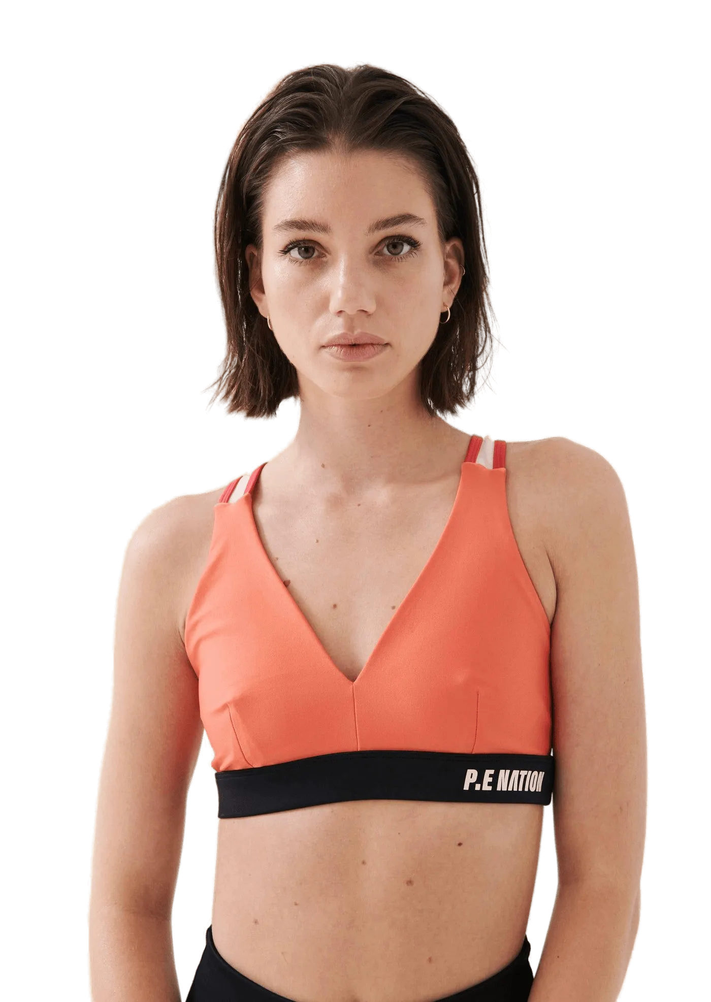 P.E Nation High Press Sports Bra - Persimmon