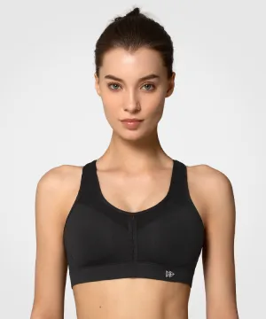 Power Adjustable Straps Racerback Padded Running Bra | Women's High Support Sports Bra