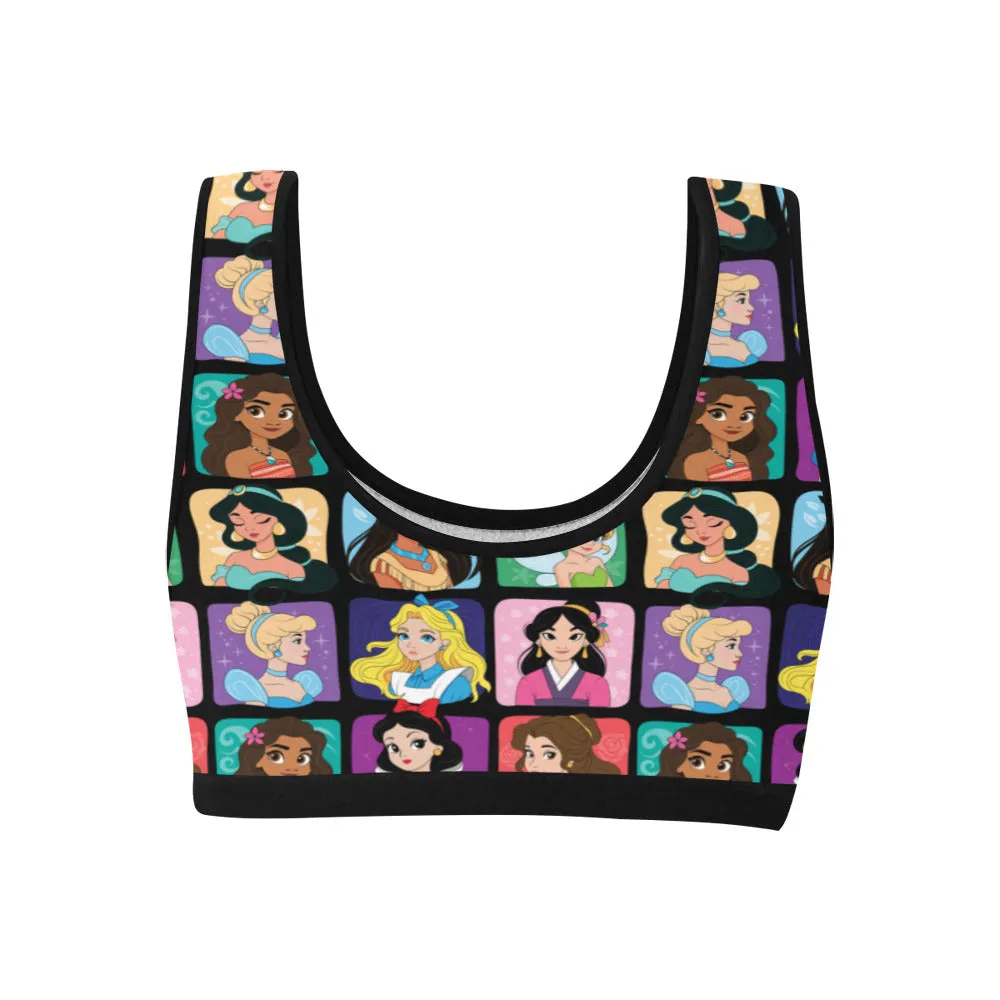 Princess Portraits Women's Sports Bra