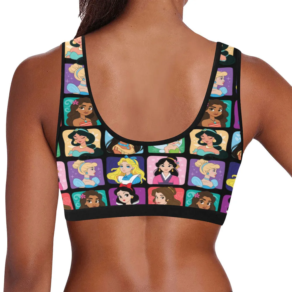 Princess Portraits Women's Sports Bra