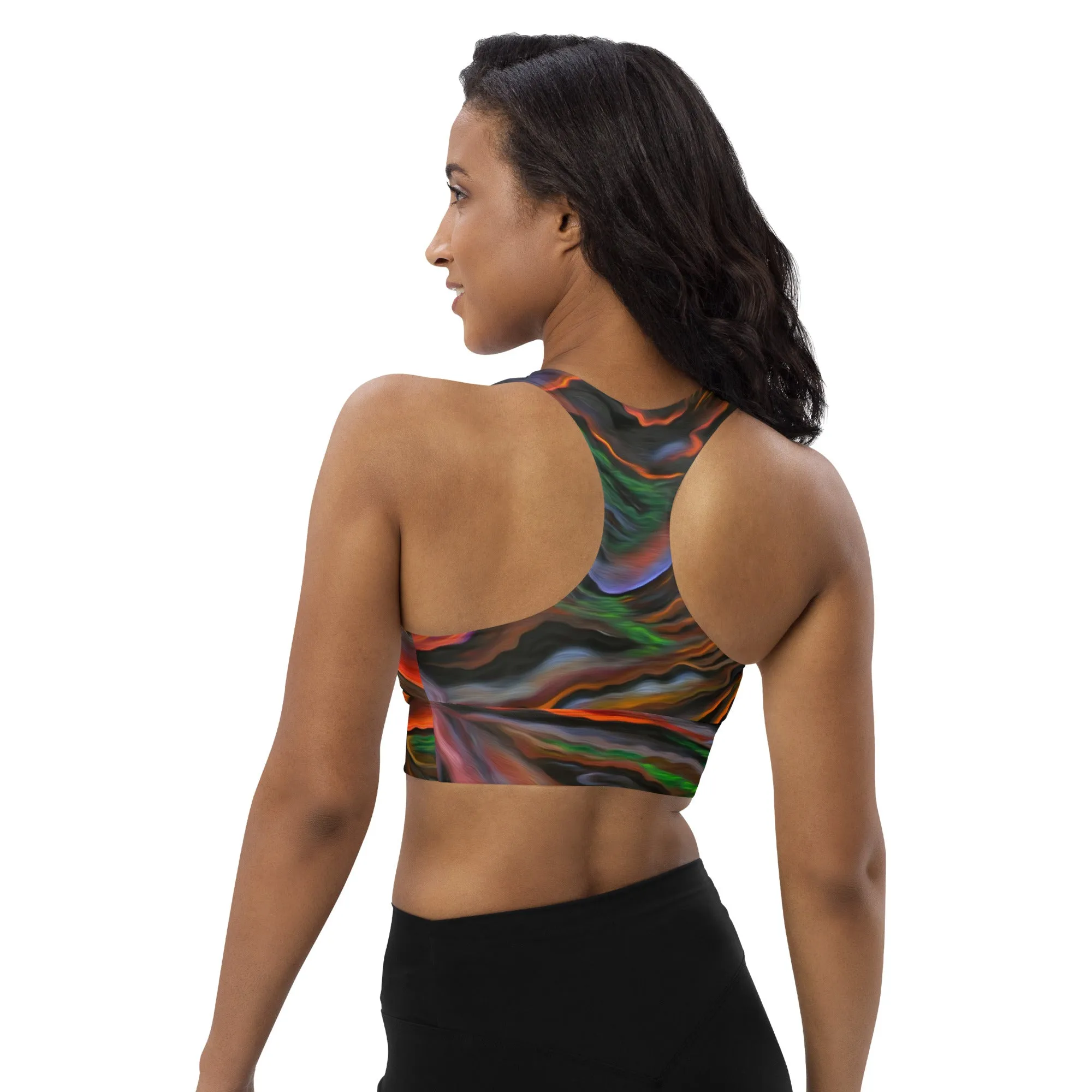 "Madame Pele" Longline Sports Bra