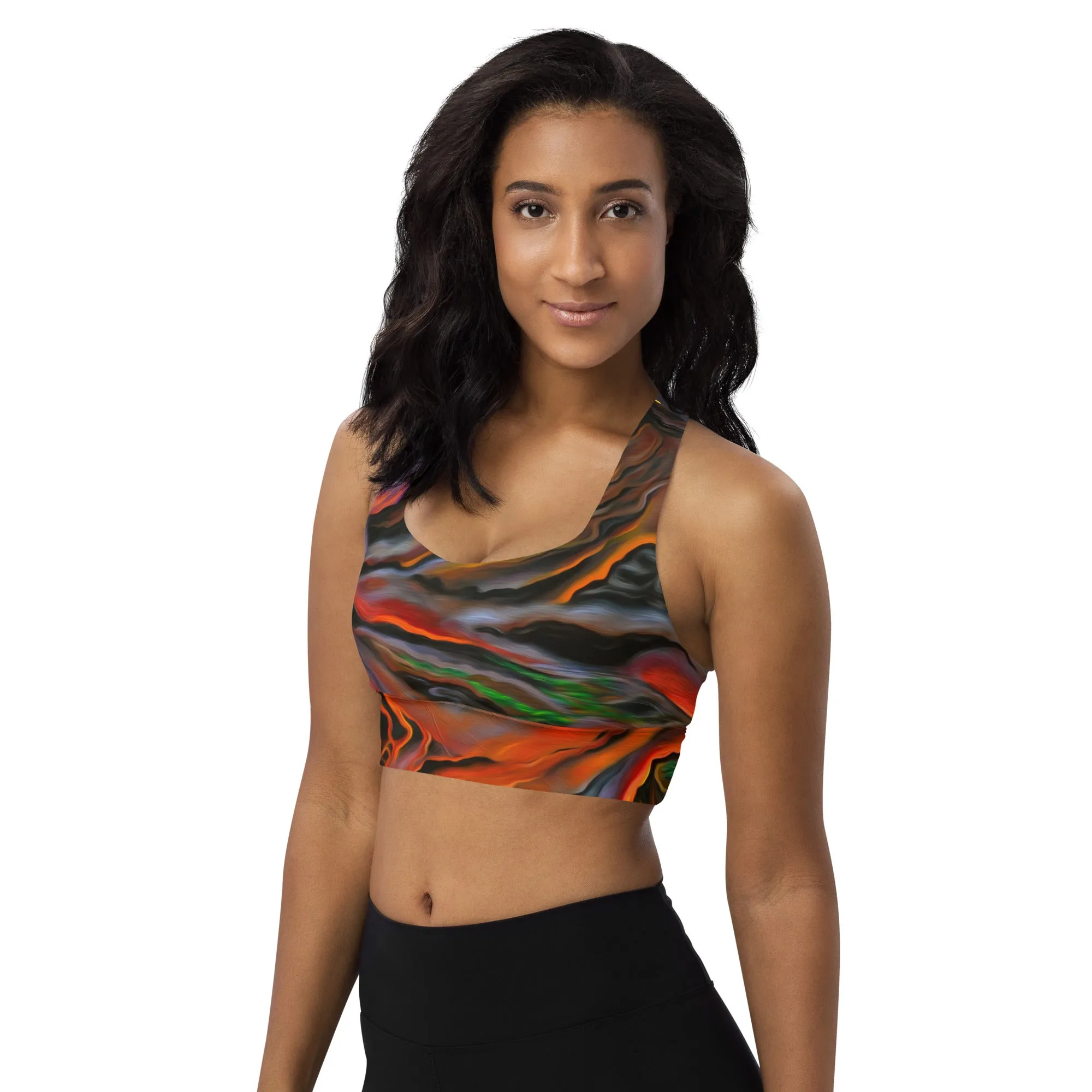 "Madame Pele" Longline Sports Bra