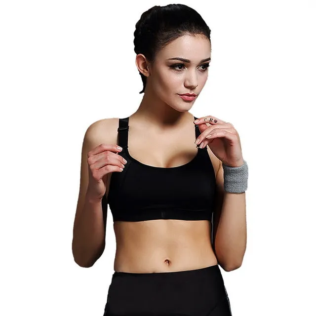 Racerback Shockproof Plus Size Sports Bra