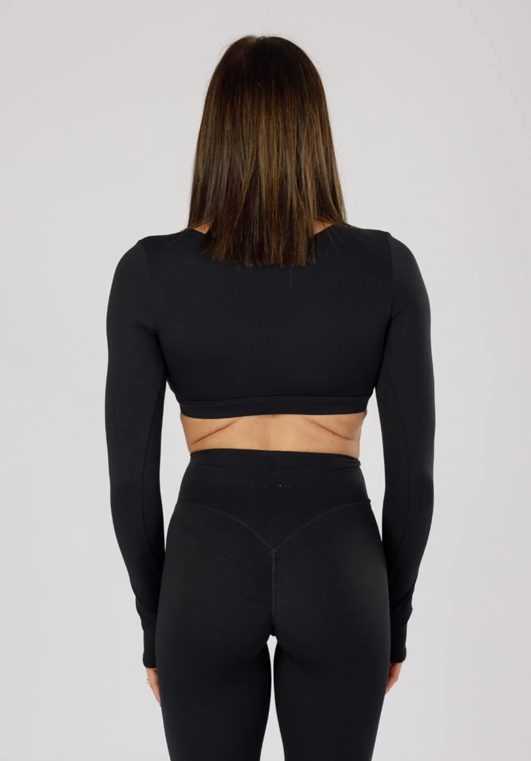 RecStretch DesB Infinite Long Sleeve Bra Black