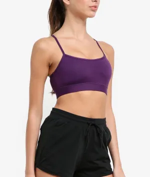 Rhythm Cotton Sports Bra in Purple (S Only)