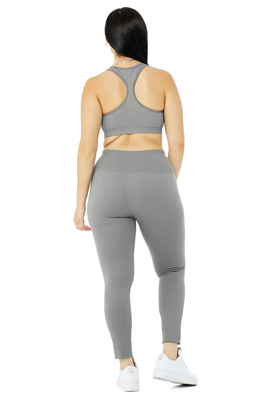 Seamless Ribbed Bra & Seamless High-Waist Ribbed Legging Set