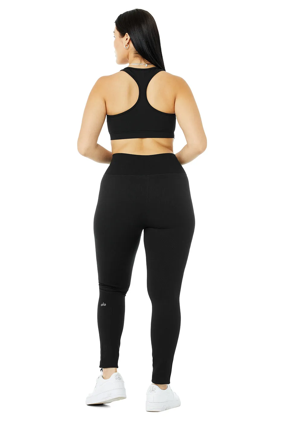 Seamless Ribbed Bra & Seamless High-Waist Ribbed Legging Set