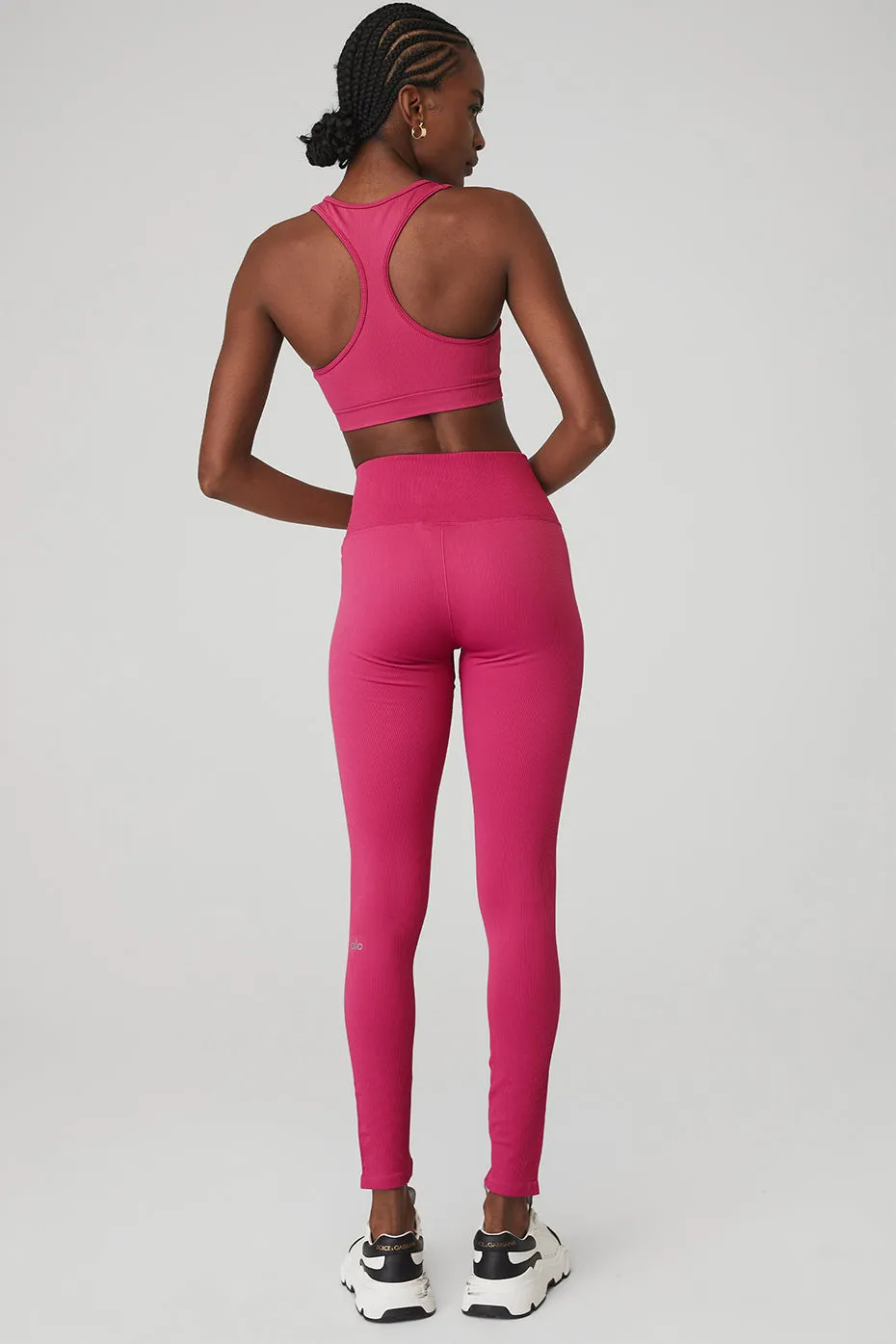 Seamless Ribbed Bra & Seamless High-Waist Ribbed Legging Set