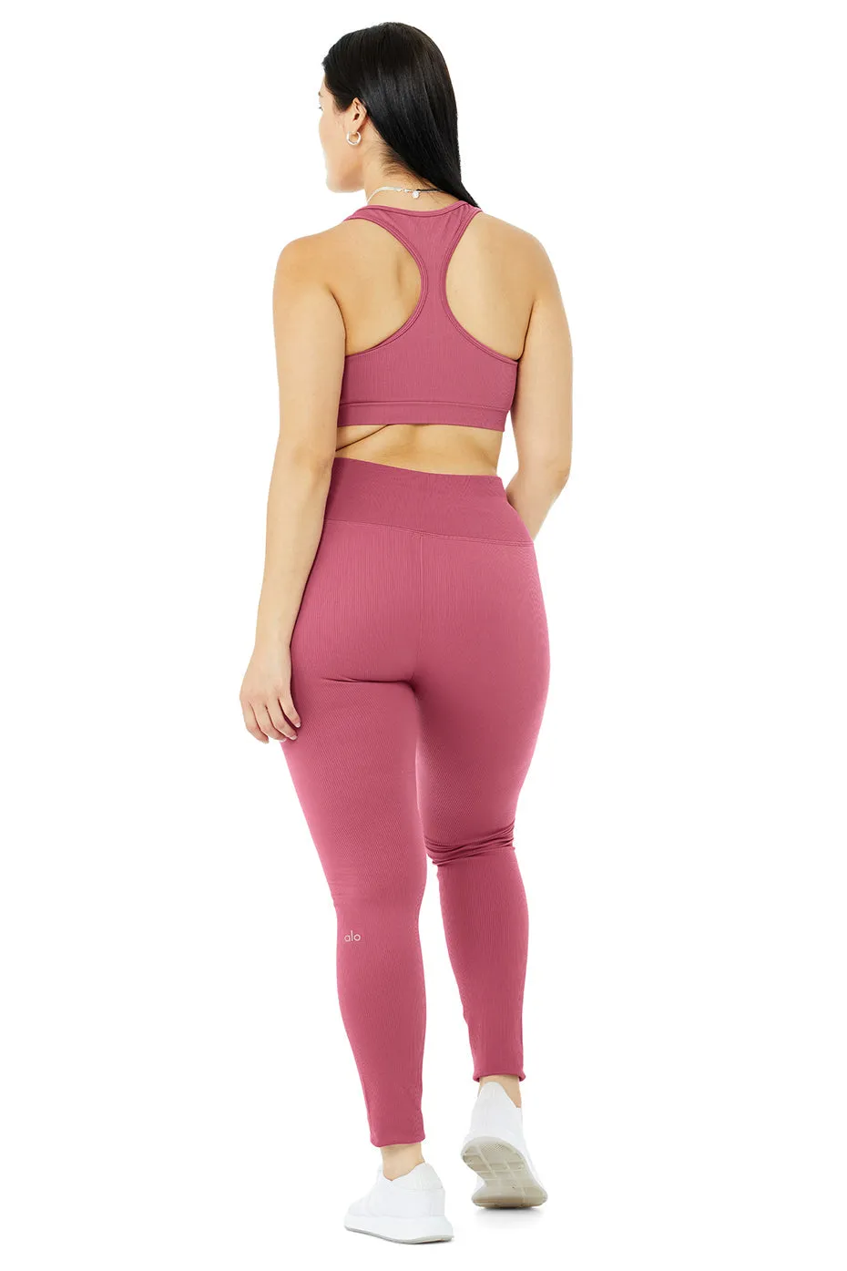 Seamless Ribbed Bra & Seamless High-Waist Ribbed Legging Set