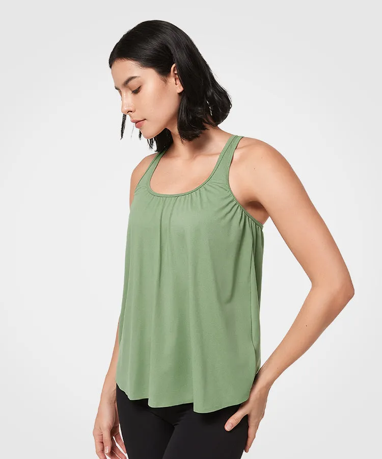 Shift Light Strappy Built-in Bra Yoga Tank | Women's Sports Tank