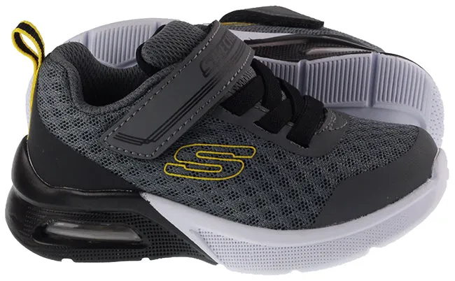 Skechers Trainers Infants Microspec Max Gorvix Charcoal Black