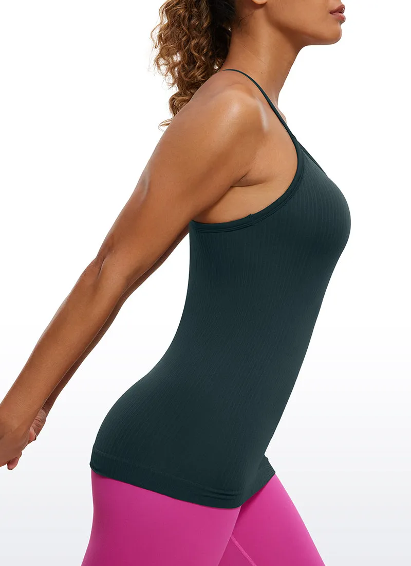 Speedy Seamless Built-in Bra Tank Y-back - Pure Color