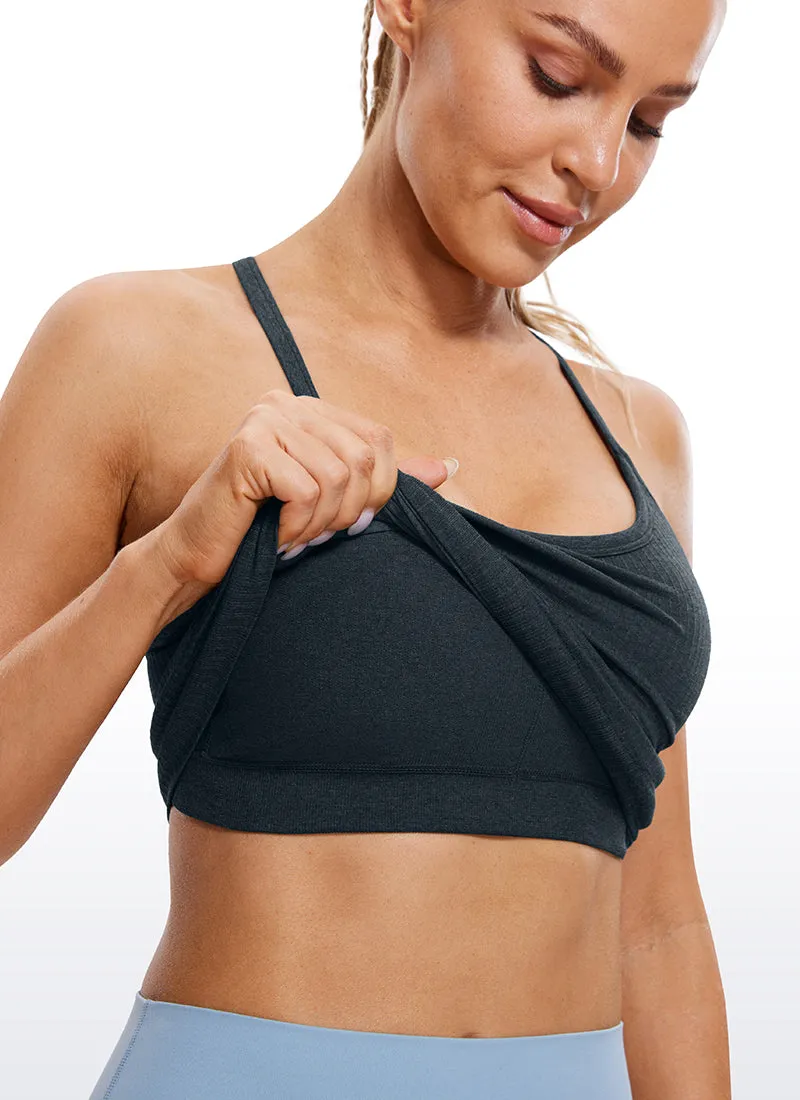 Speedy Seamless Built-in Bra Tank Y-back