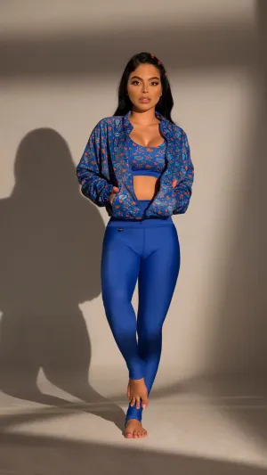 Sporty Blue Workout Outfit 3 pieces