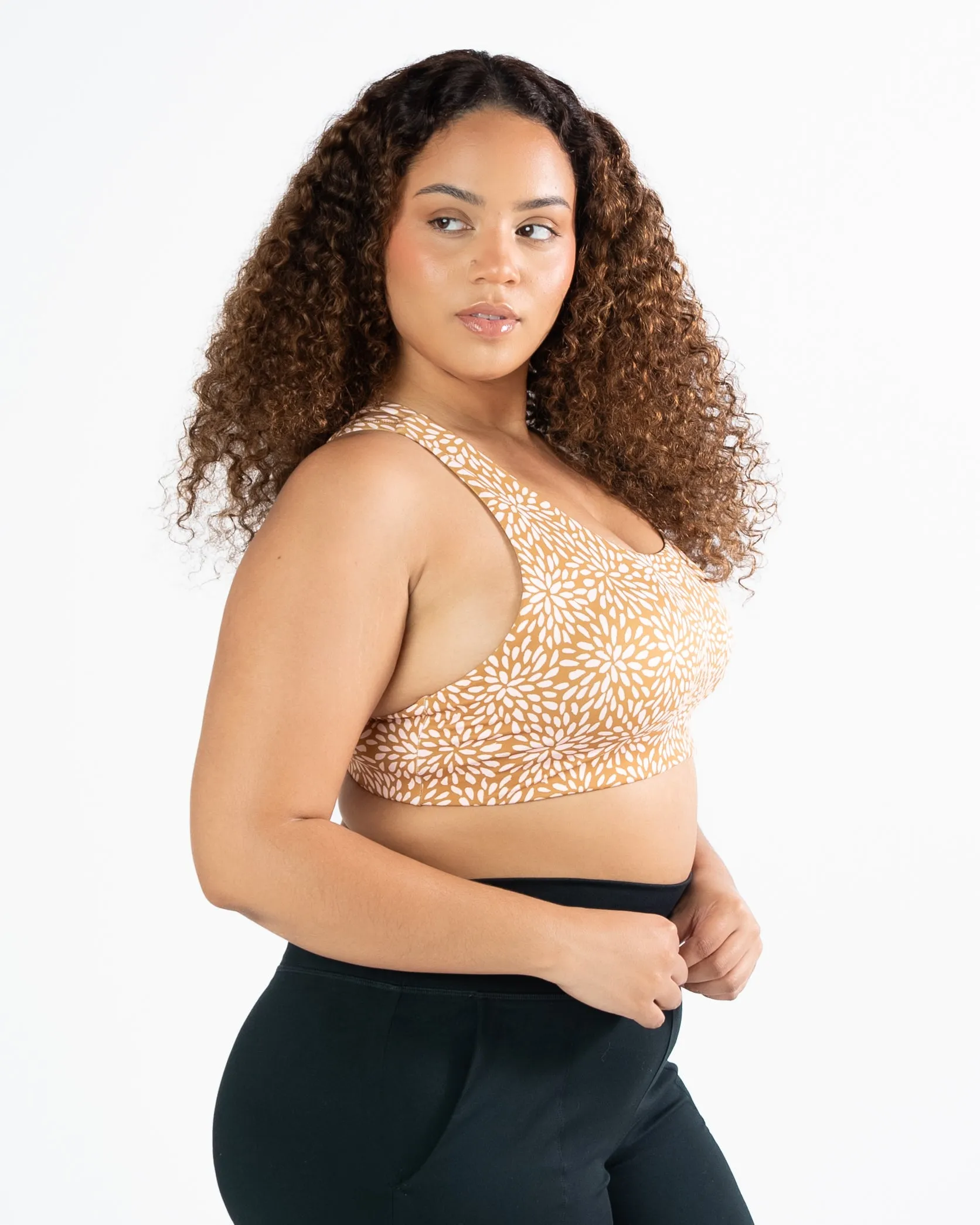 Strappy Sports Bra - Honeycomb Starburst