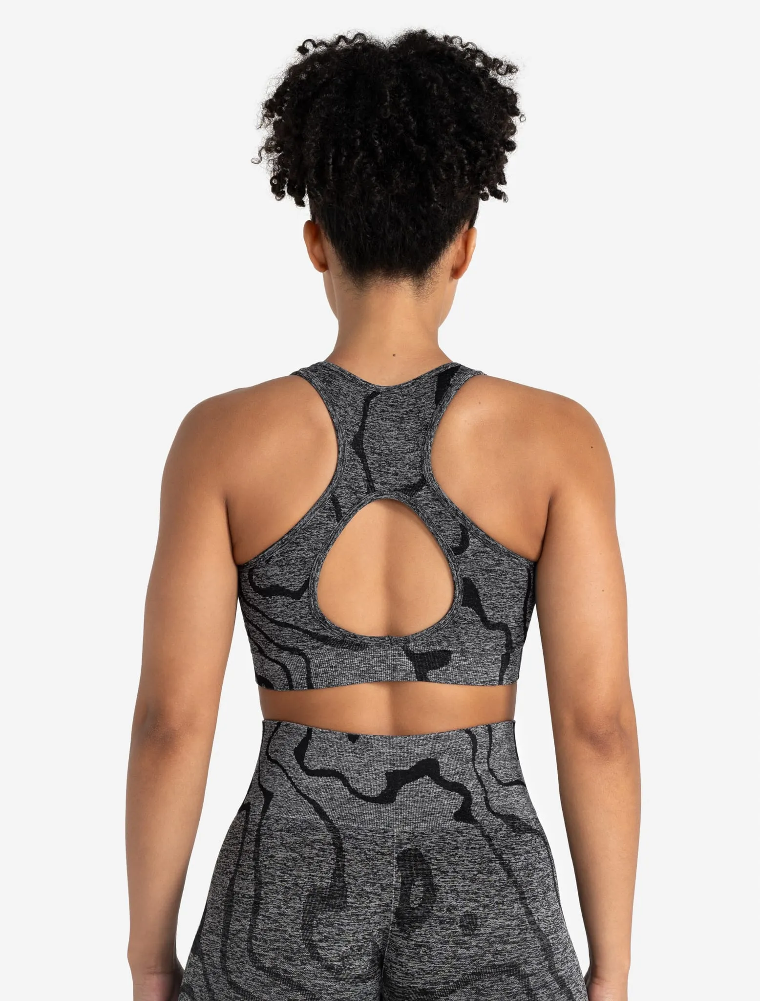 Sustainable Seamless Sports Bra - Black