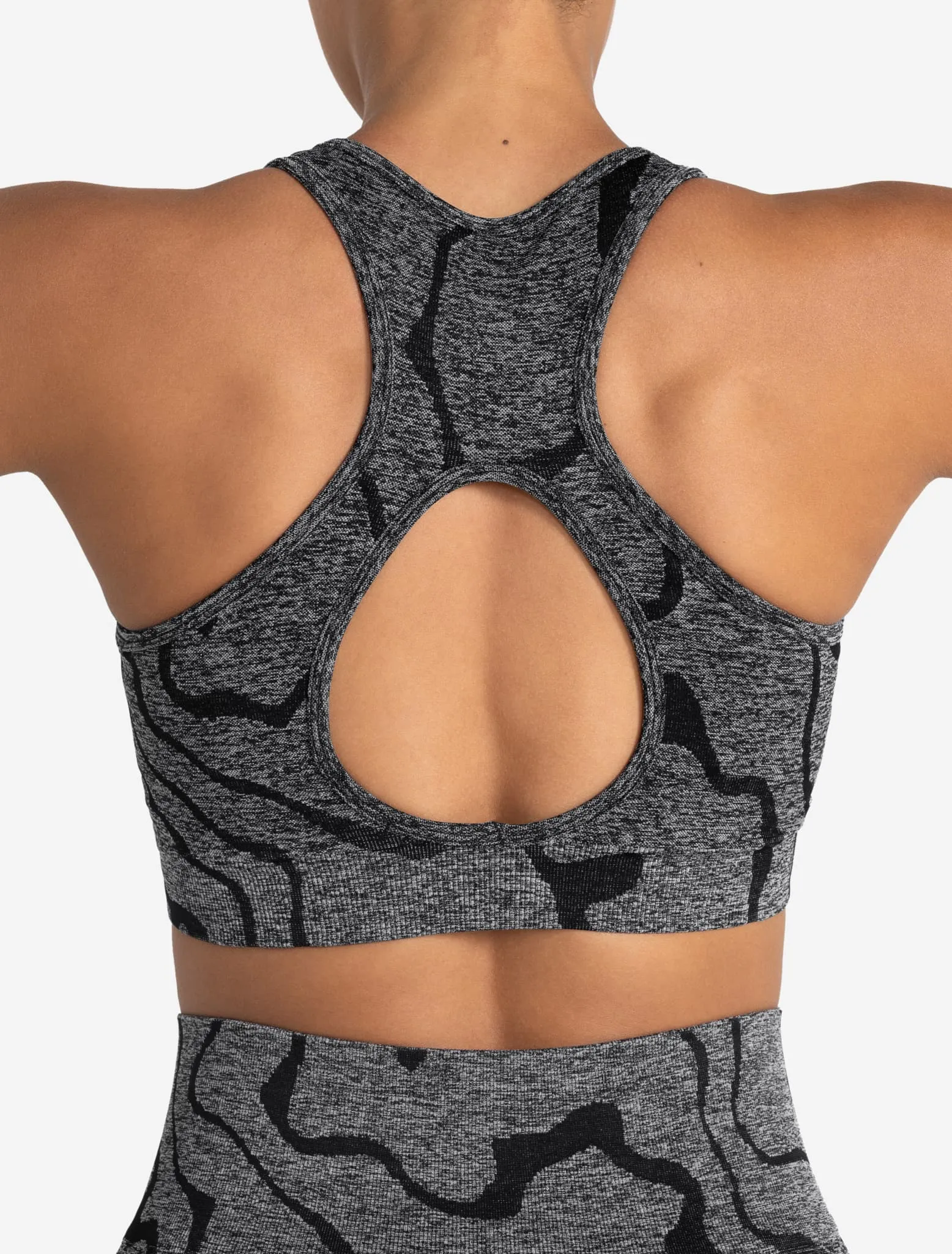 Sustainable Seamless Sports Bra - Black