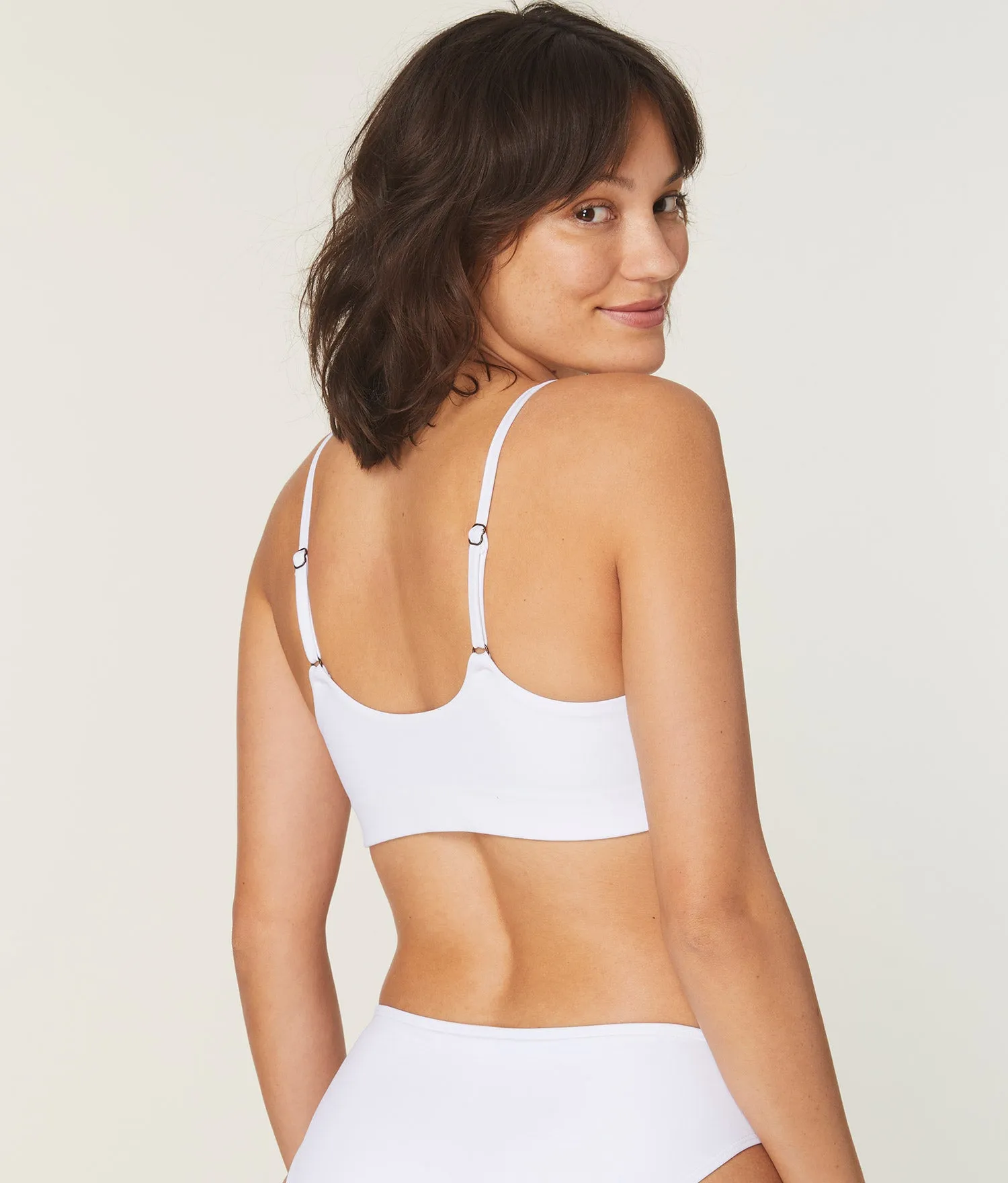 The Maui Top - Eco Nylon - White