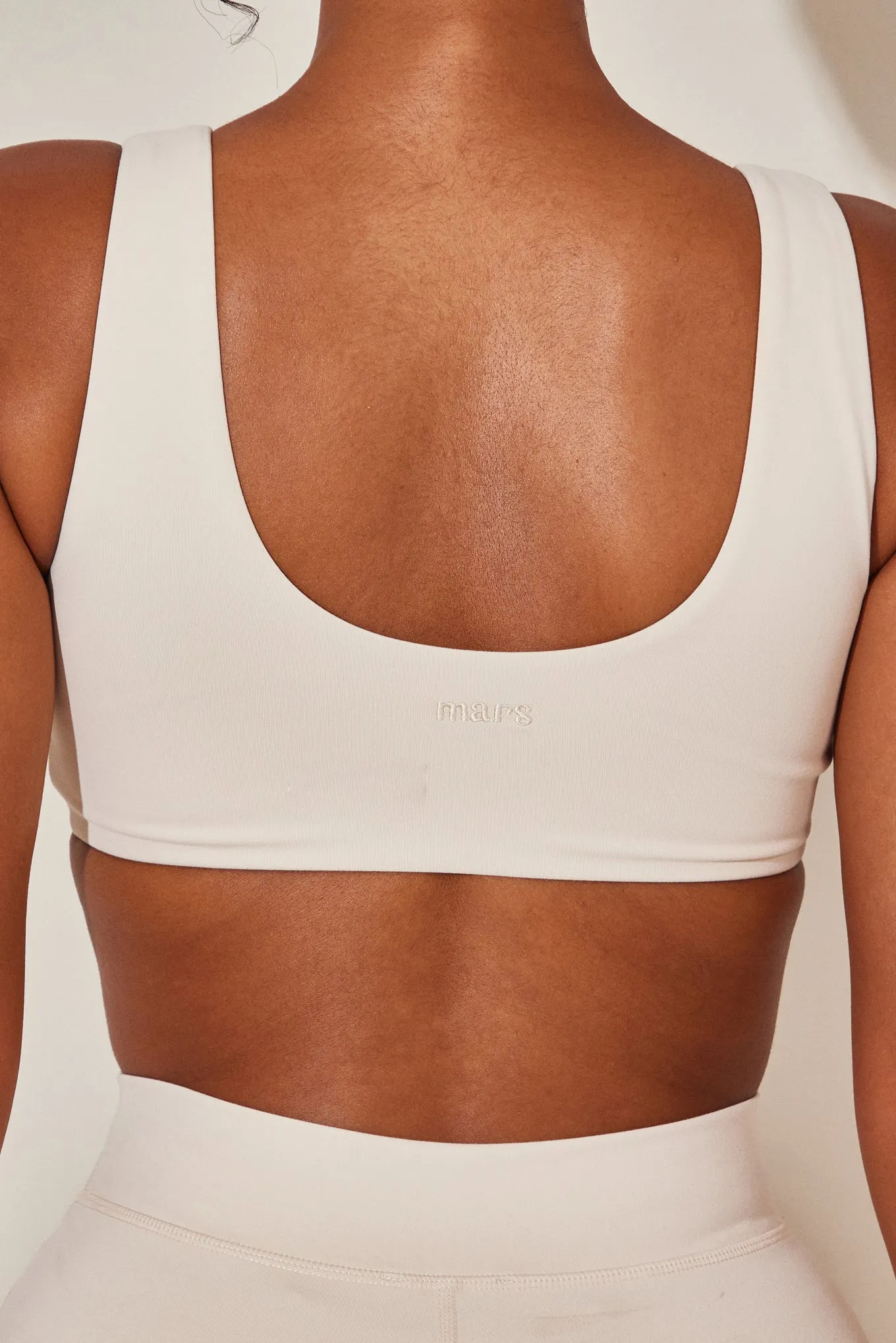 The scoop neck sculpt bralet - Stone