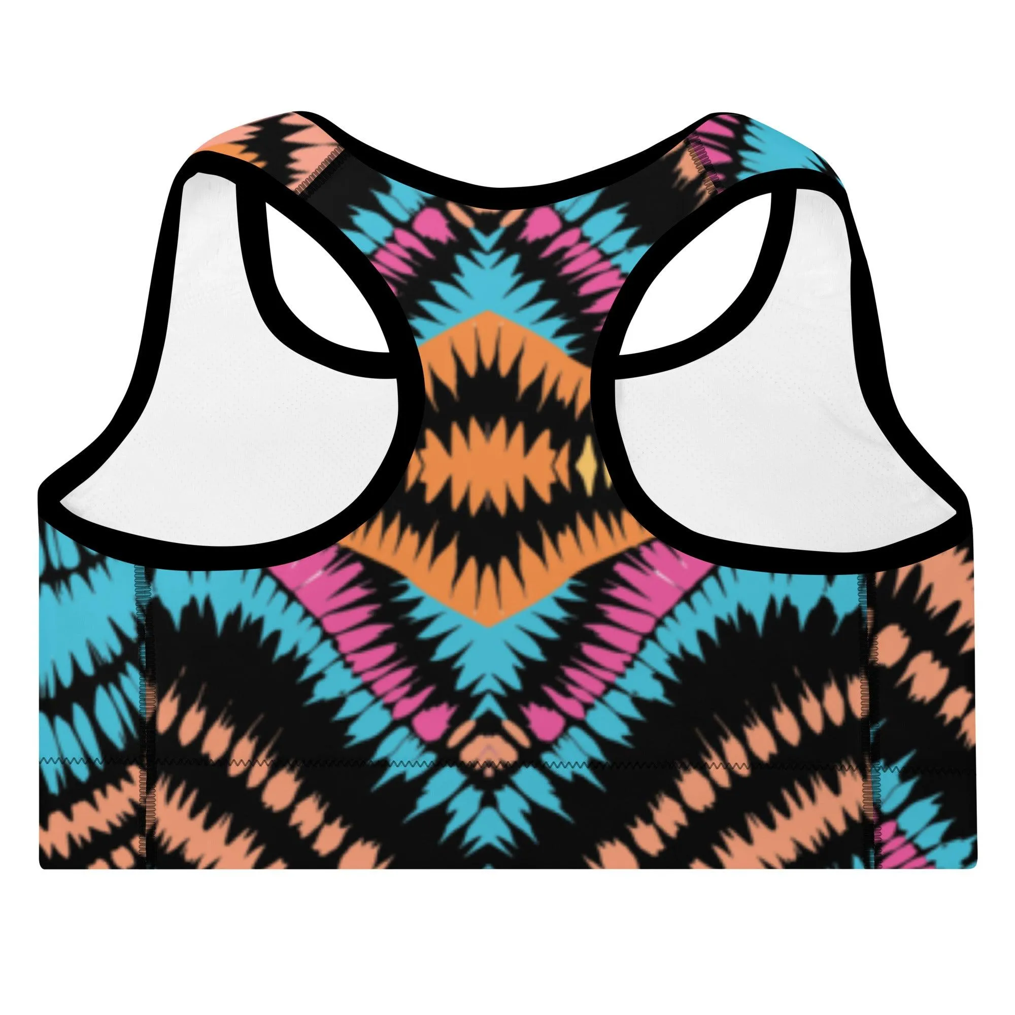 Tie-dye Padded Sports Bra Peachy Crush Waves