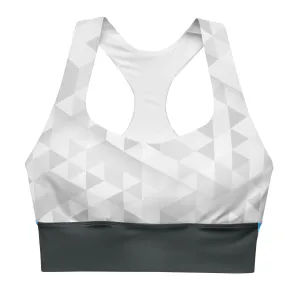 Trans Triangle Pattern Longline Sports Bra