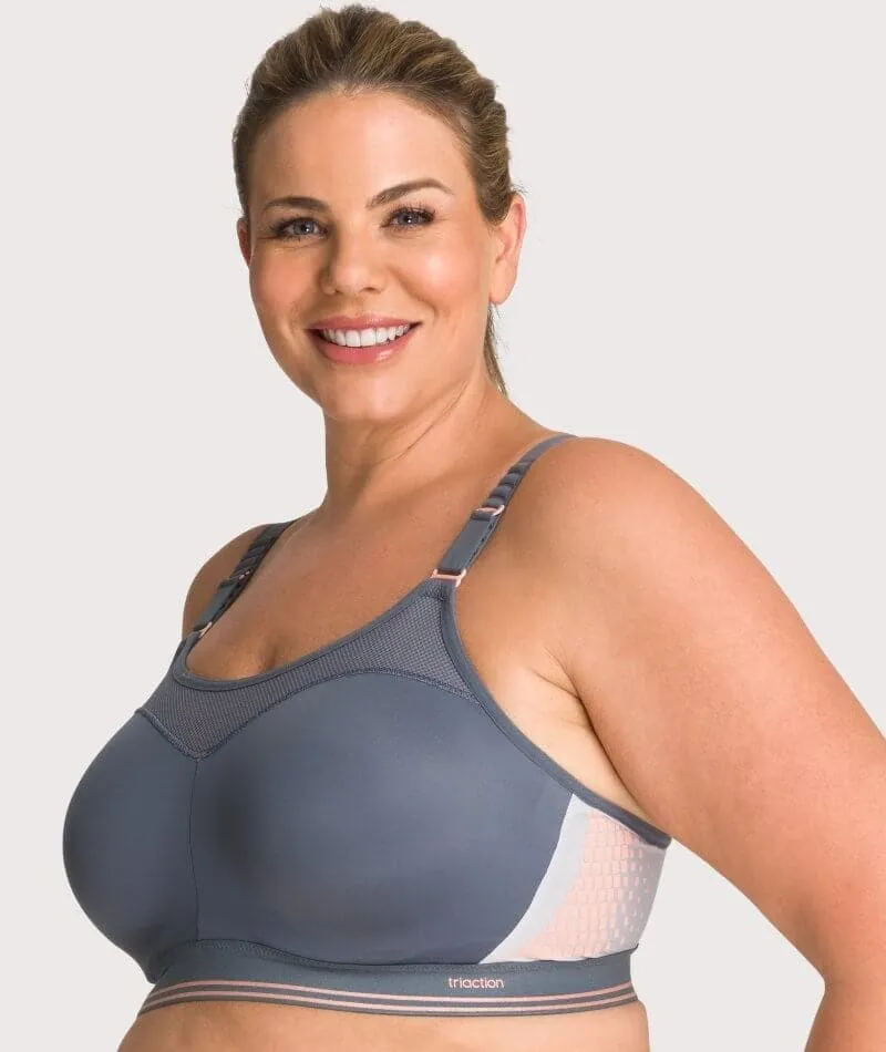 Triumph Triaction Control Lite Minimiser Sports Bra - Grey