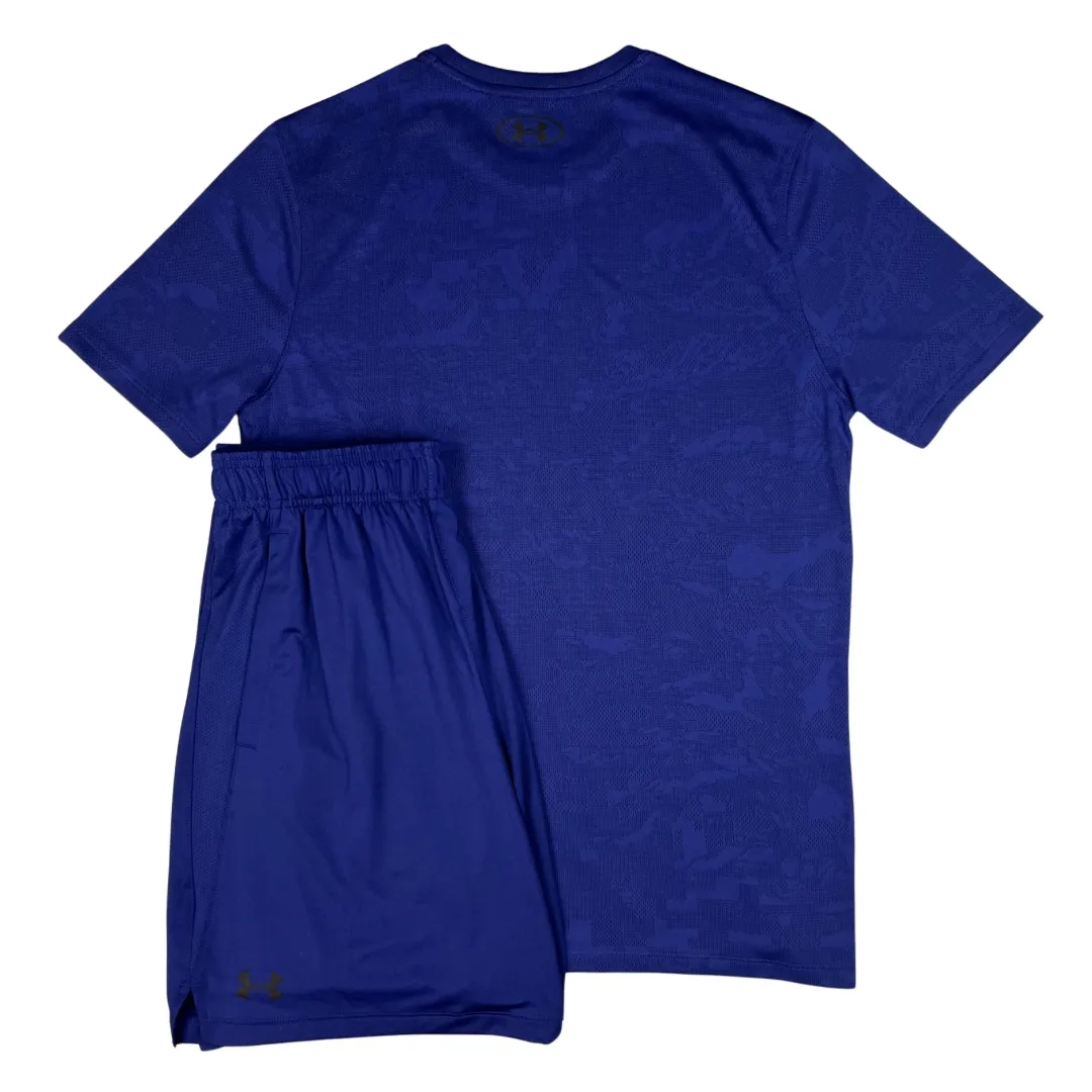 Under Armour Jacquard T-Shirt/Shorts Set - Sonar Blue/Purple