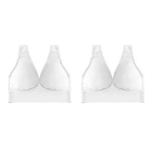 US 2~4 Pack Women's Padded Sports Bra High Impact Seamless Bralette Plus Size