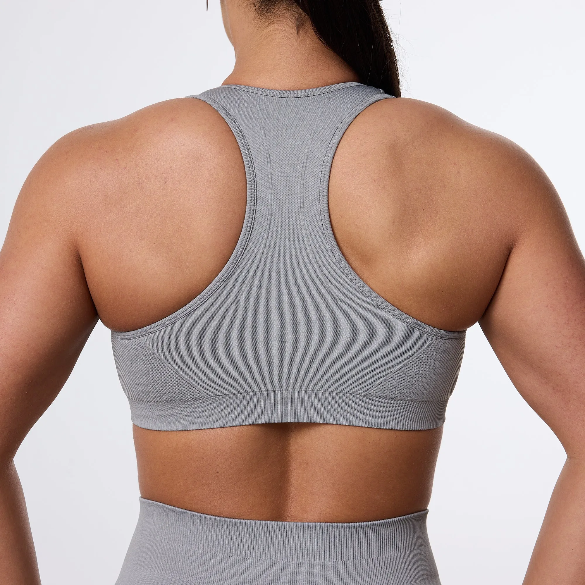 Vanquish Elevate Seamless Smoke Grey Support Bra