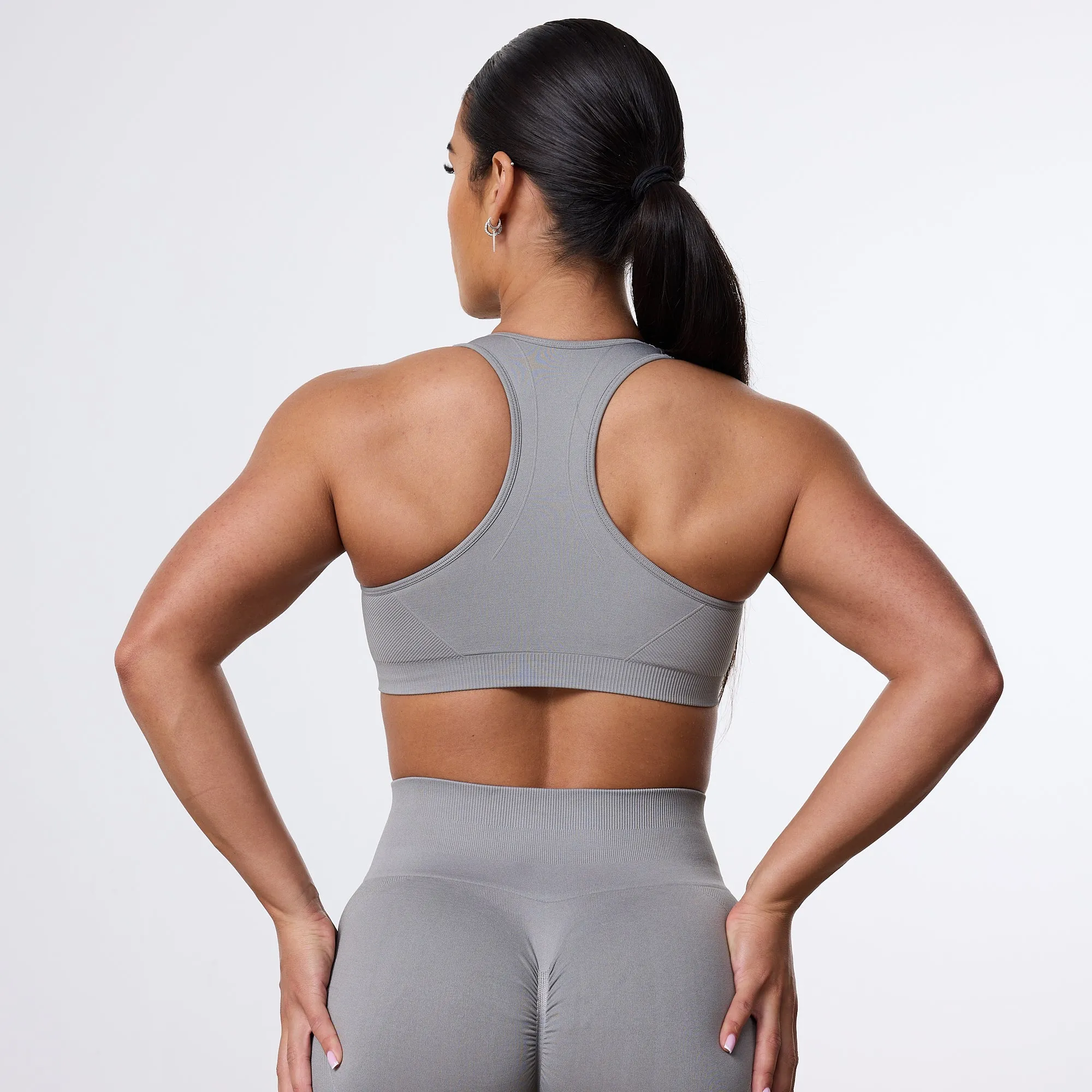 Vanquish Elevate Seamless Smoke Grey Support Bra