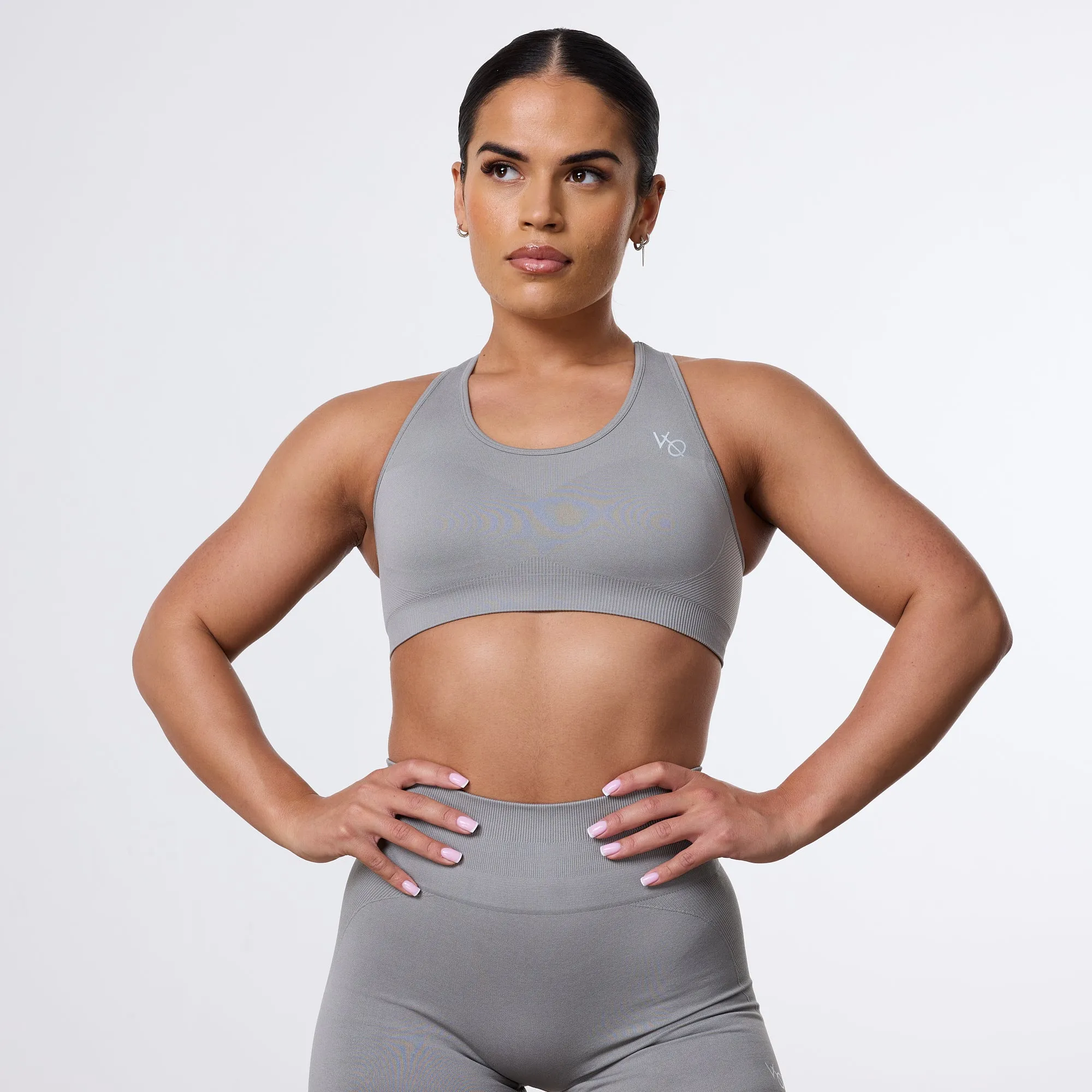 Vanquish Elevate Seamless Smoke Grey Support Bra