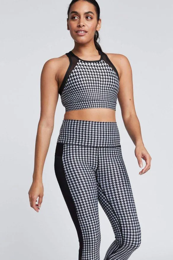 Wear It To Heart Jia Bra - Black/White Houndstooth