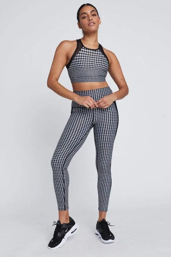 Wear It To Heart Jia Bra - Black/White Houndstooth