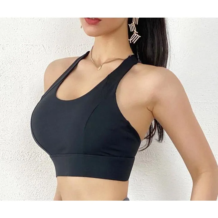 Women Push Up Sexy Back Breathable Shockproof Sports Bra