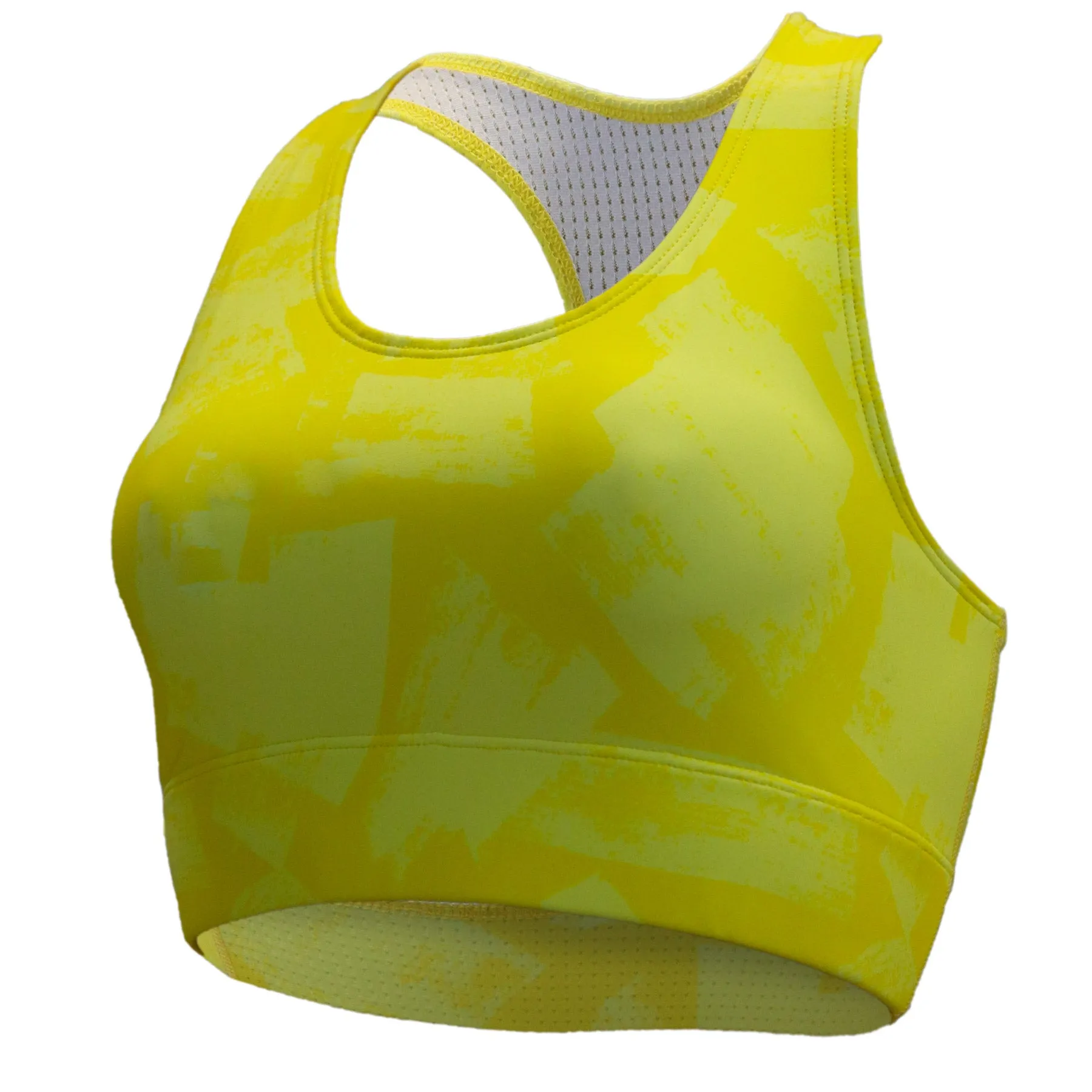 Women's Brush Yellow Performance Sports Bra